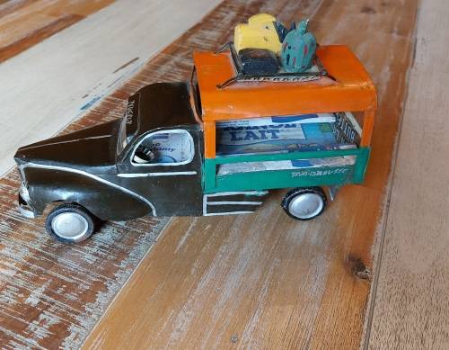 Handmade Tin Peugeot 203 Pickup